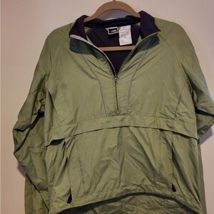 The North Face Vintage Green Windbreaker Jacket -Pre-Loved, Lightweight